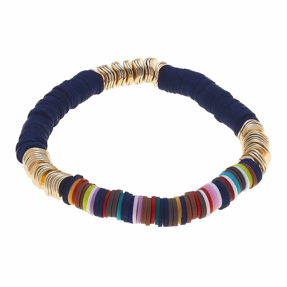 Emberly Color-Block Bracelet - Navy/Autumn Multi