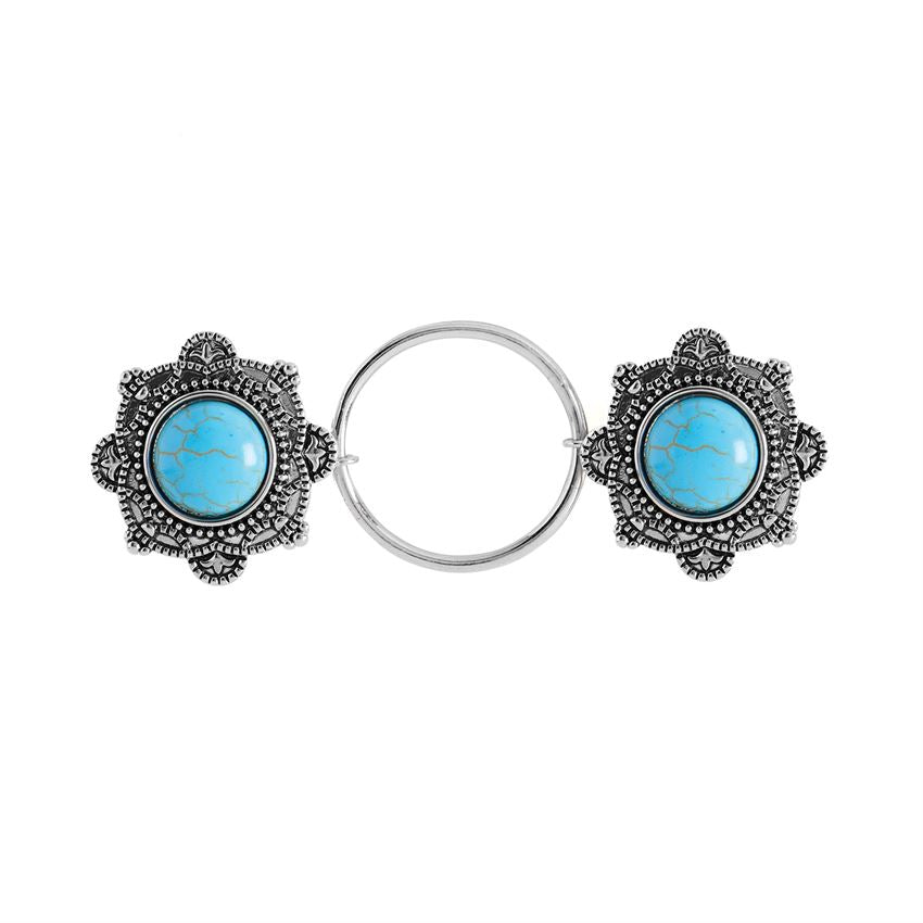 Embrace Fashion Fastener - Turquoise Shield