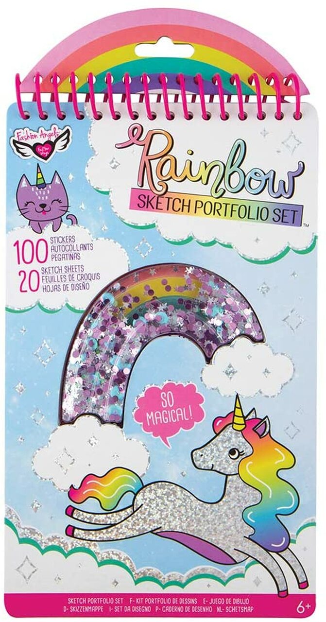 Fashion Angels Rainbow Shaker Compact Portfolio