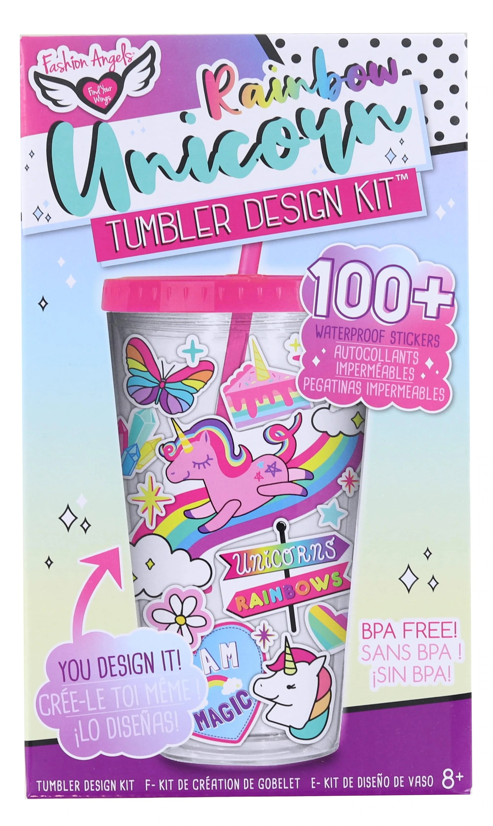 Fashion Angels Rainbow Unicorn Tumbler Design Set