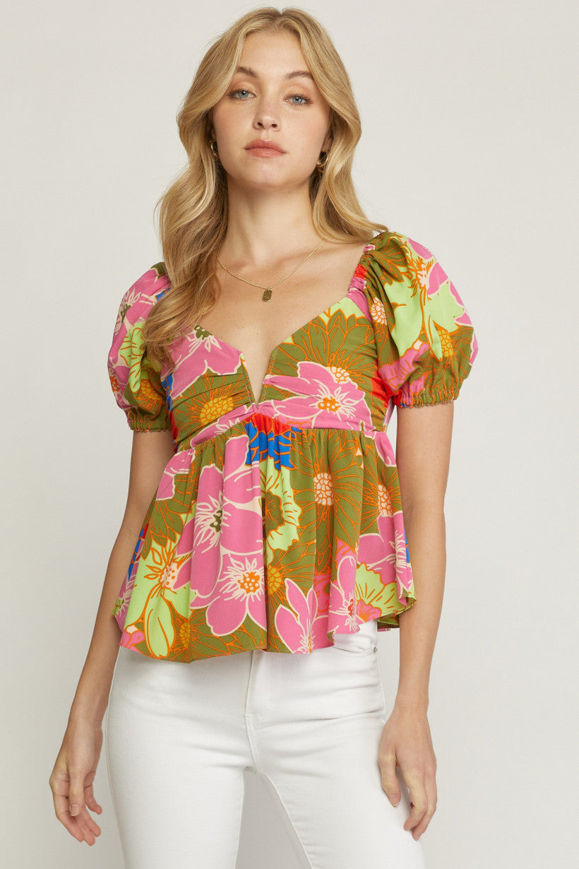 Fields of Love Smocked Top