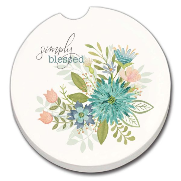 Floral Reflection Car Coaster