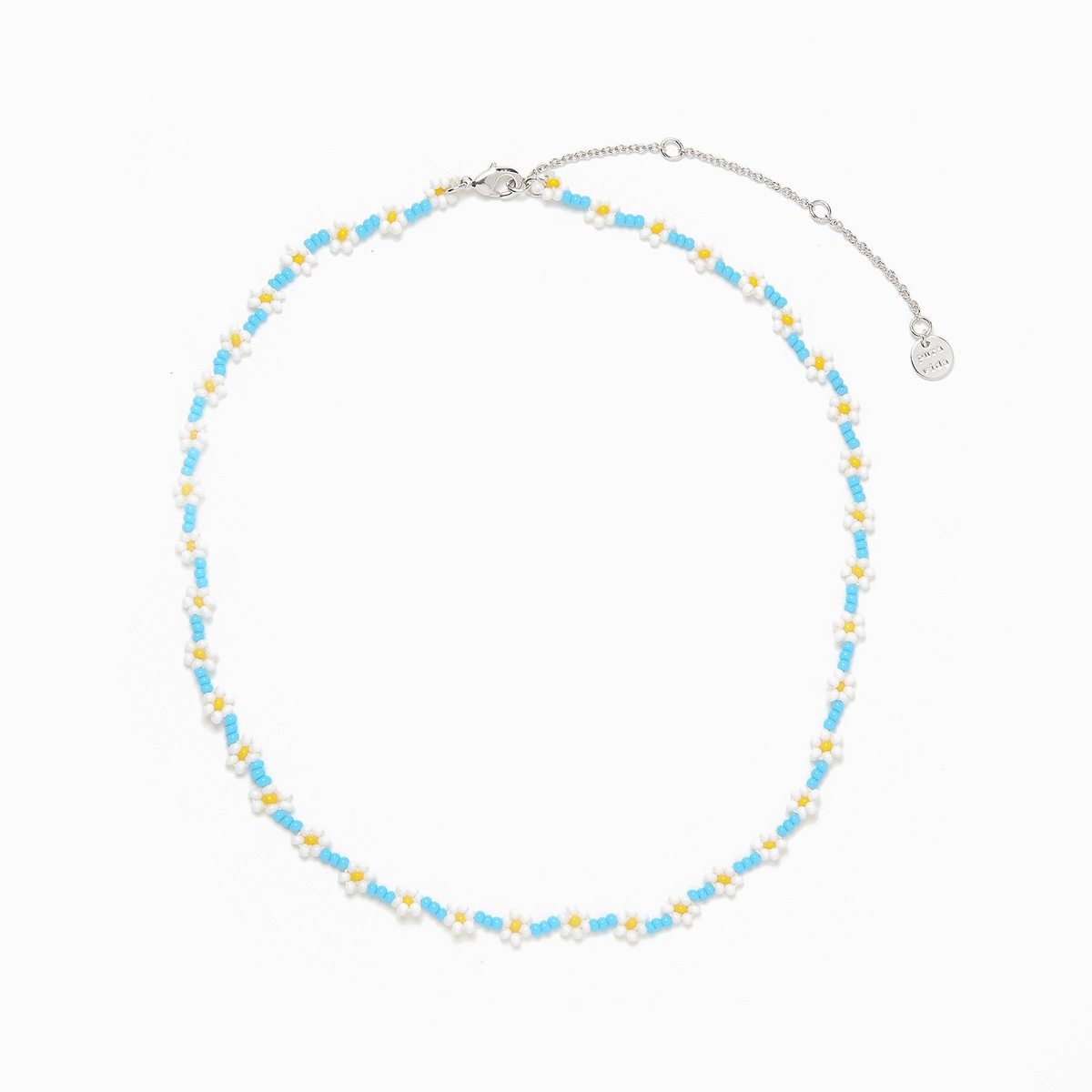 Flower Chain Seed Bead Choker - Daisy