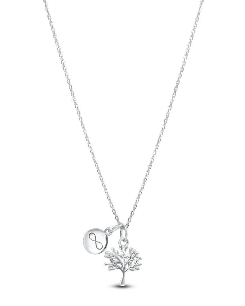 Forever Family Swish Charm Necklace