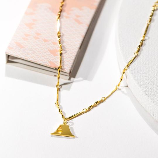 Fortune & Frame Gold Initial Necklace