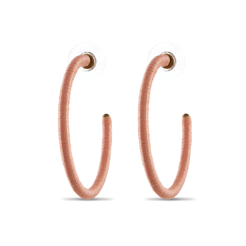 Foxy In Pink Myra Hoop Earrings