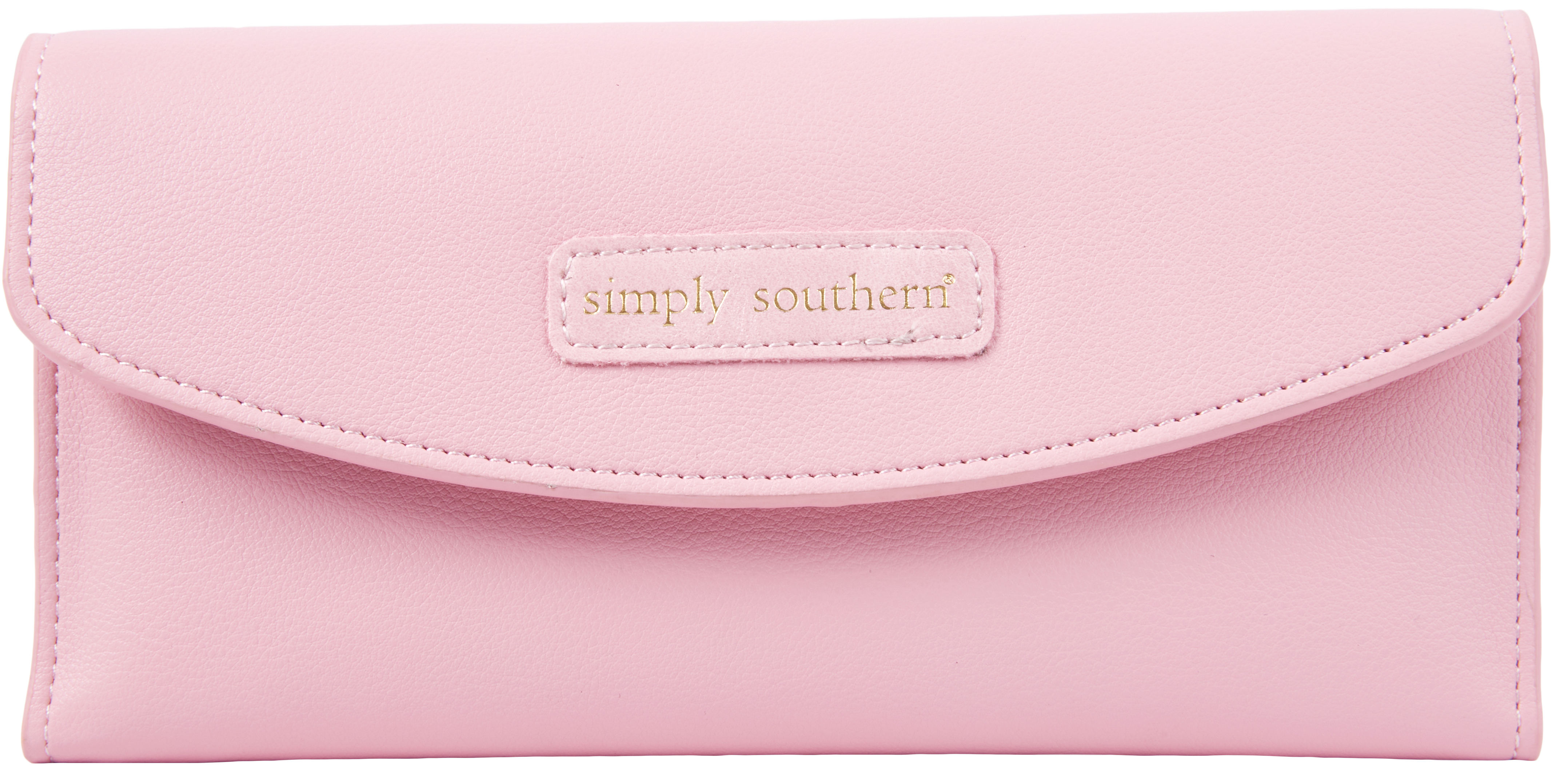 Simply Southern Pink Leather Large Cardholder Wallet