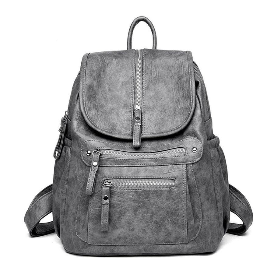 Casual Large Capacity Soft Backpack Vintage High Quality School Backpacks