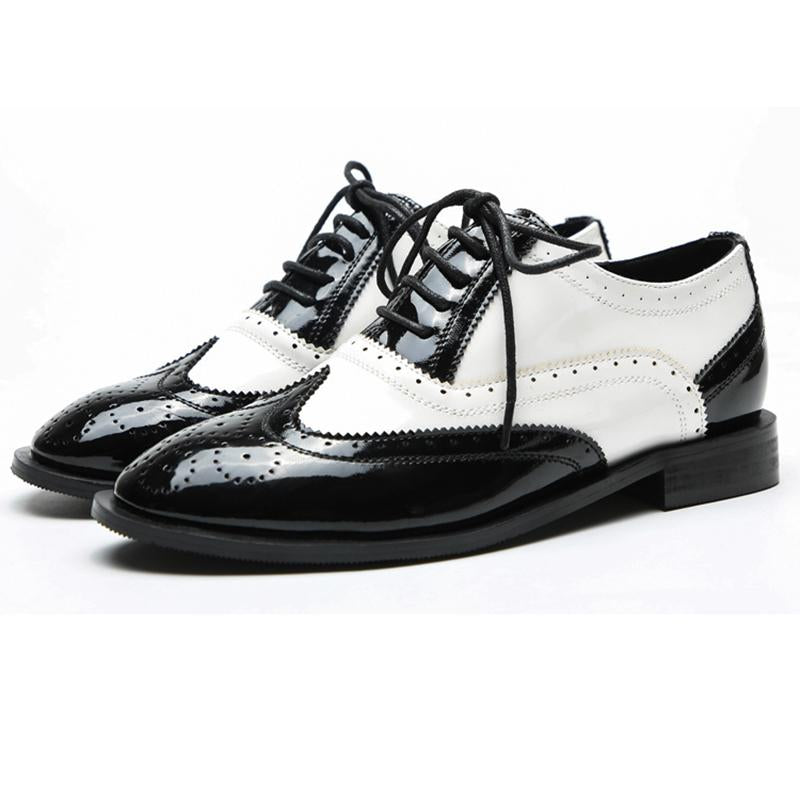 2019 Autumn Spring Lace Up Vintage Oxfords Loafers