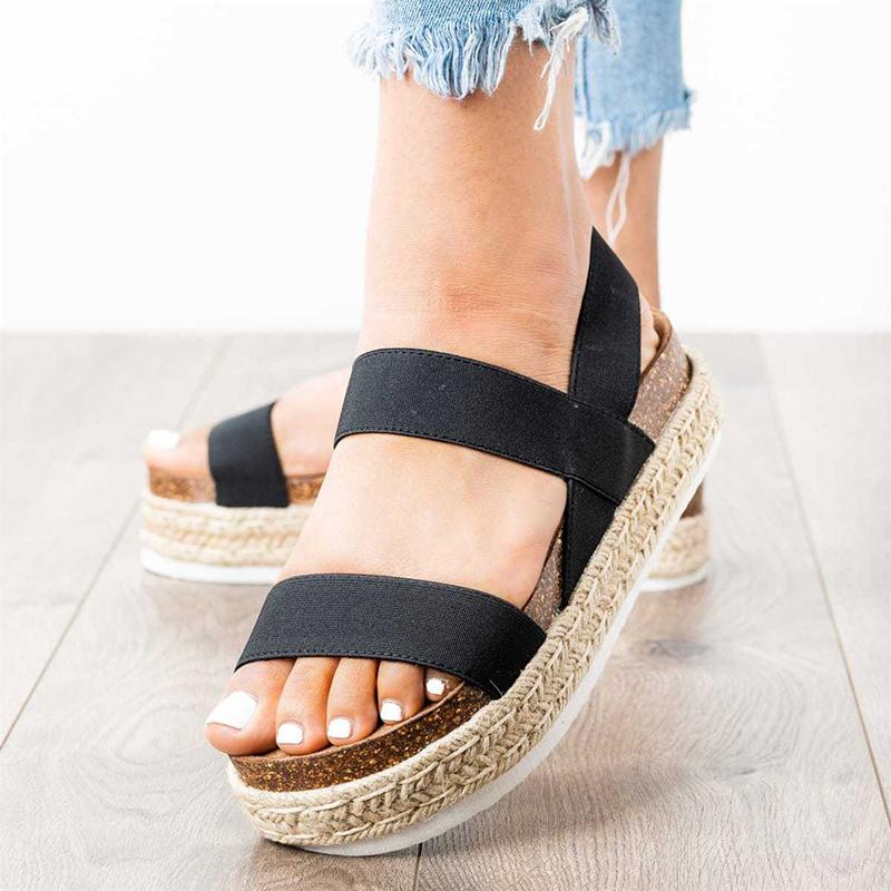 Ankle strap espadrille platform sandals, 2 Strap platform sandals