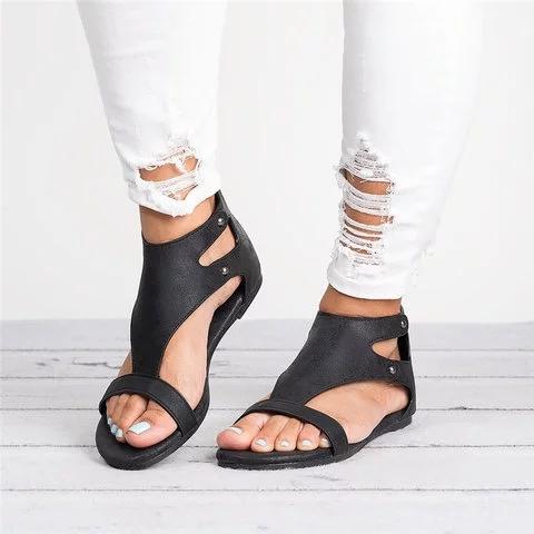 Ankle strap gladiator sandals casual walking sandals