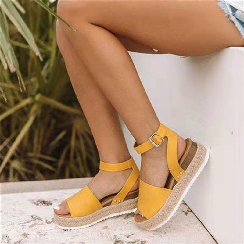 Ankle strap sandals espadrille platform sandals