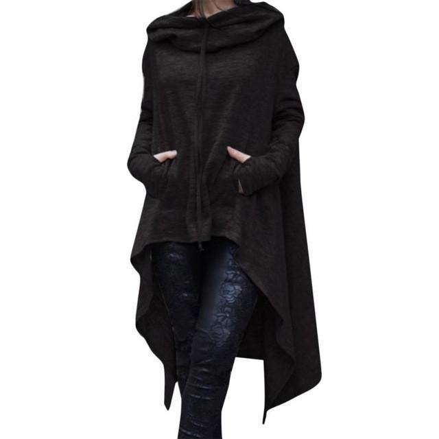 Casual Irregular Hood Sweatshirt