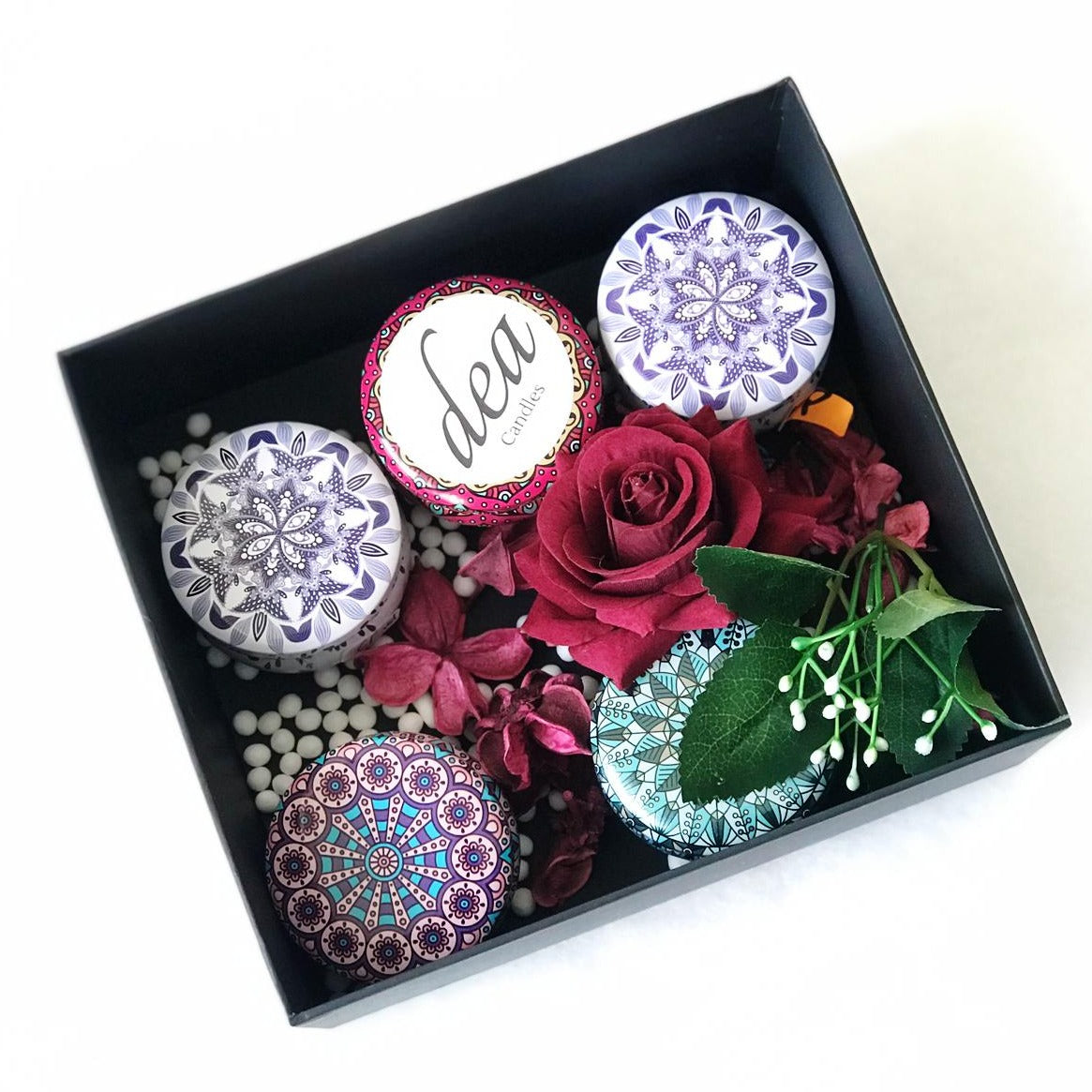 5 in 1 Mini Tin Candles Set