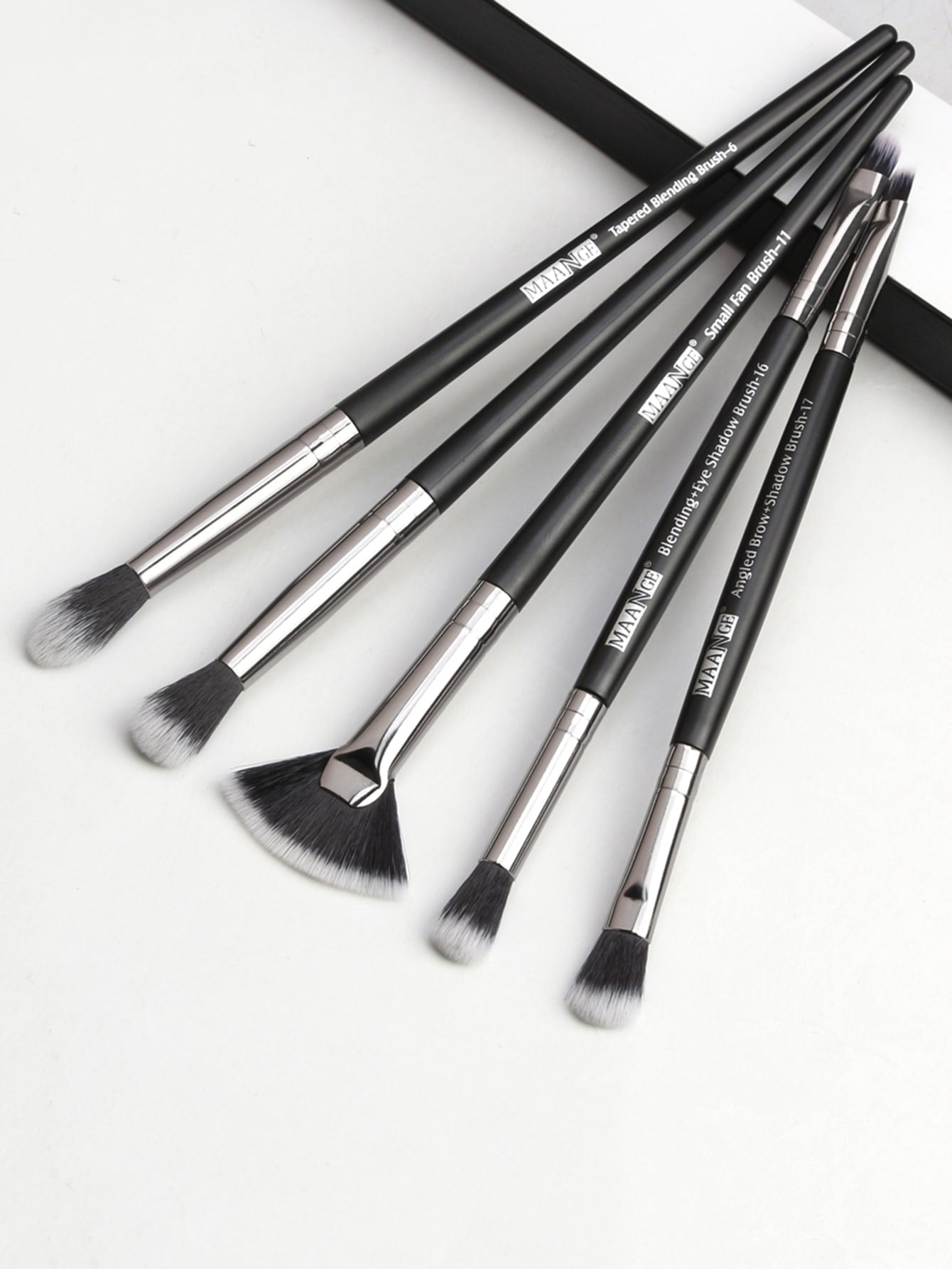 5pcs Duo-fiber Eye Makeup Brush Set