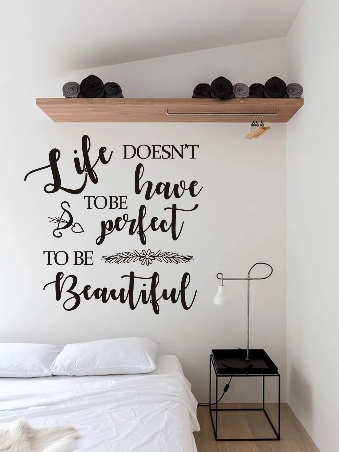 Abstract Slogan Print Wall Sticker