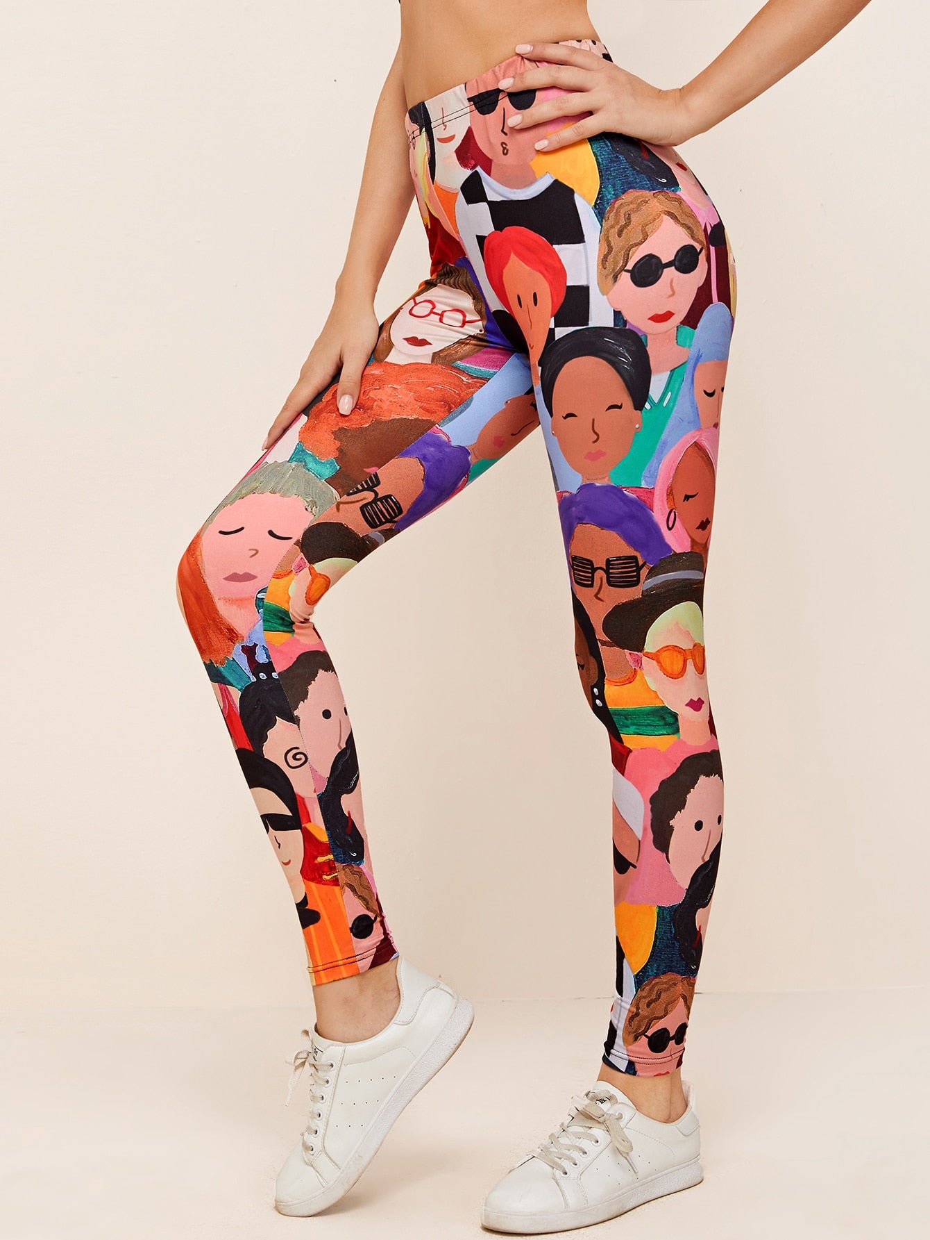 Allover Figure Graphic Leggings