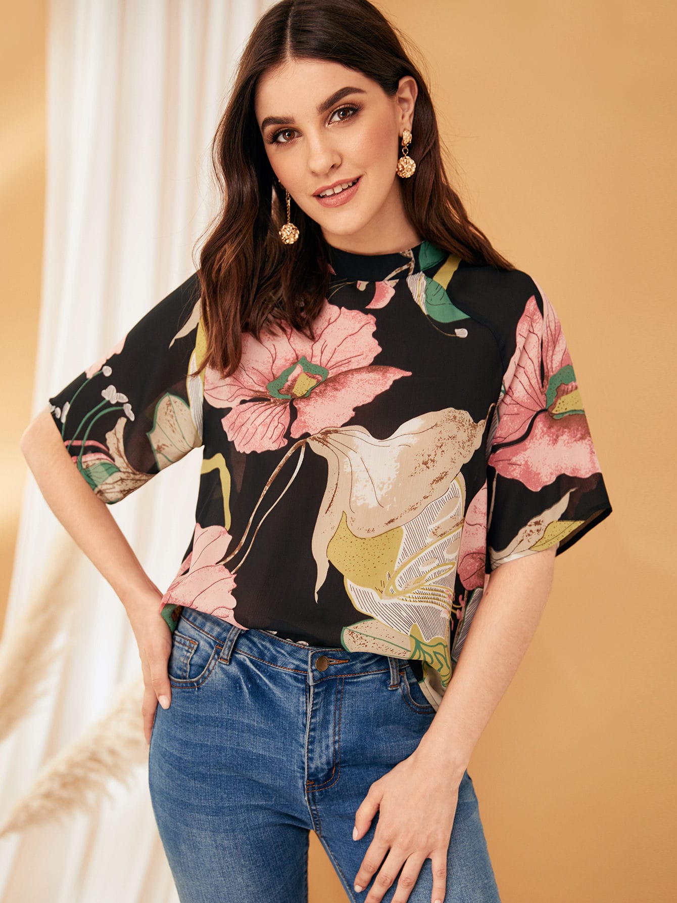 Botanical Print Top