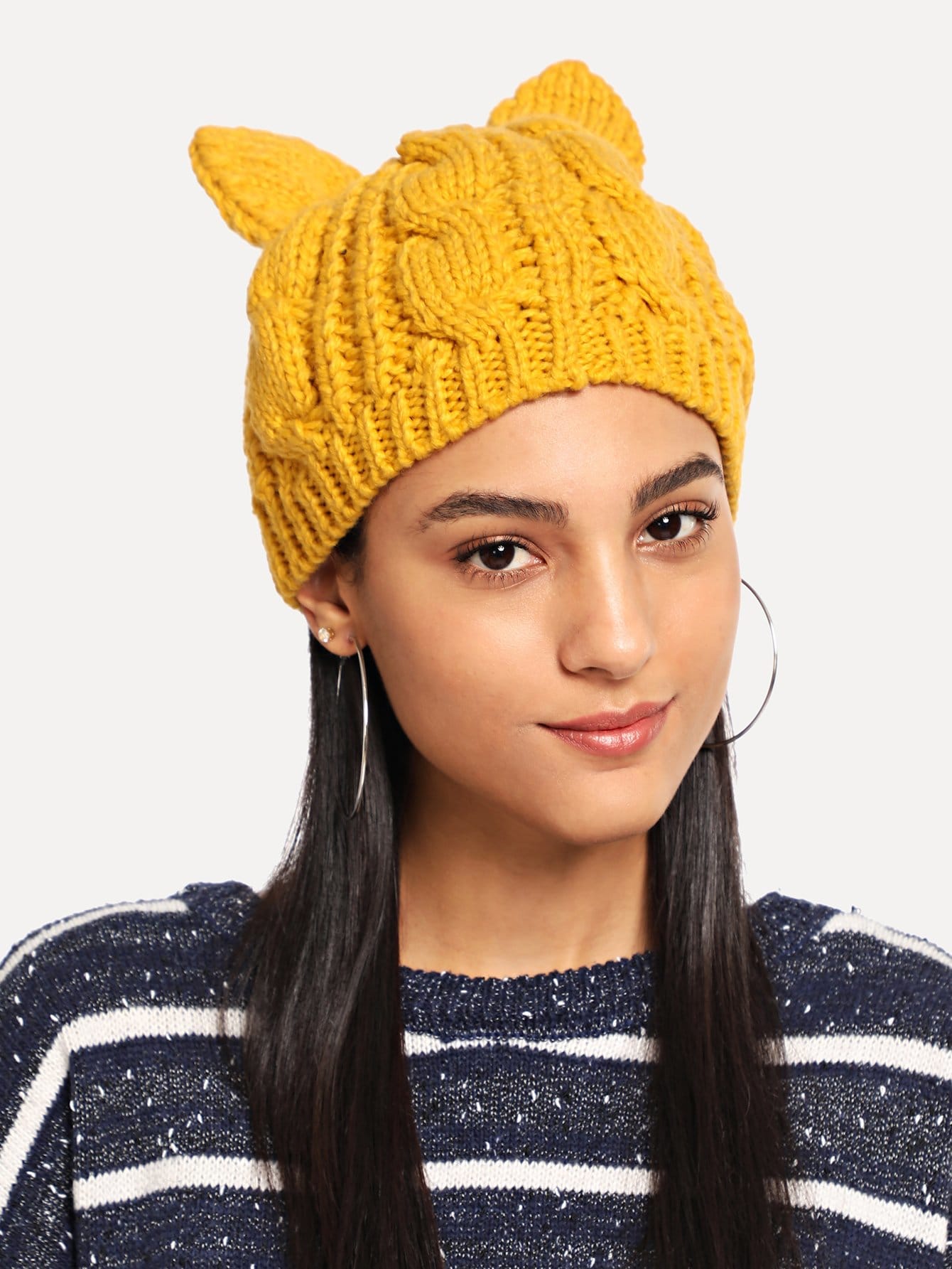 Cable Knit Beanie Hat