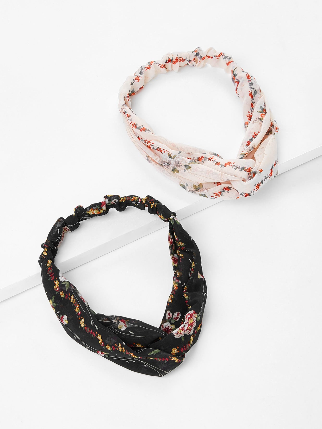 Calico Print Headband Set 2pcs