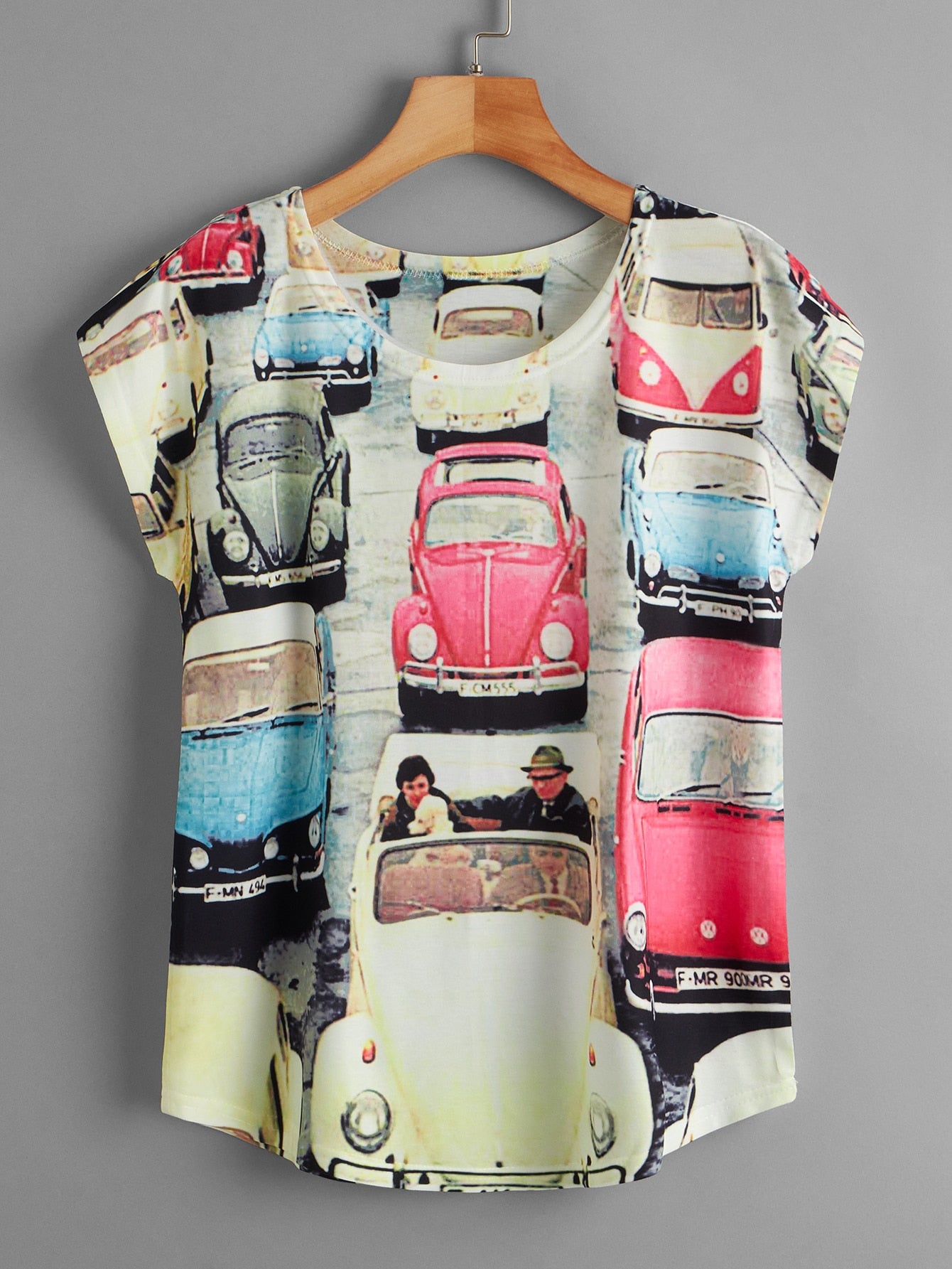 Car & Figure Graphic Tee