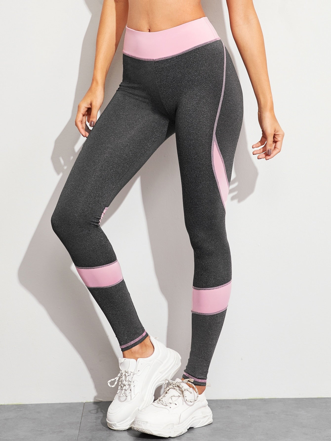 Contrast Panel Leggings