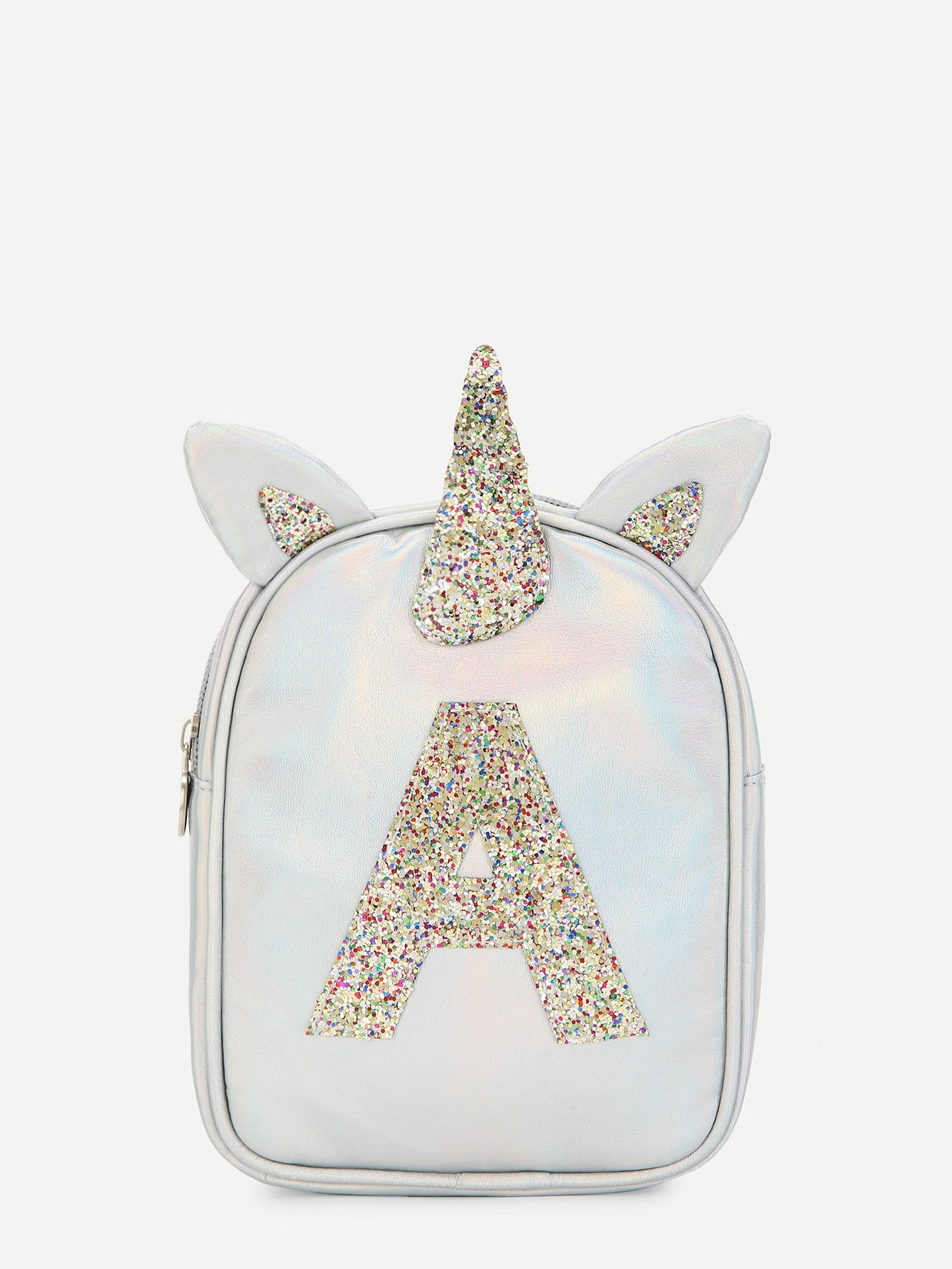 Girls Unicorn Ear Design Glitter Backpack