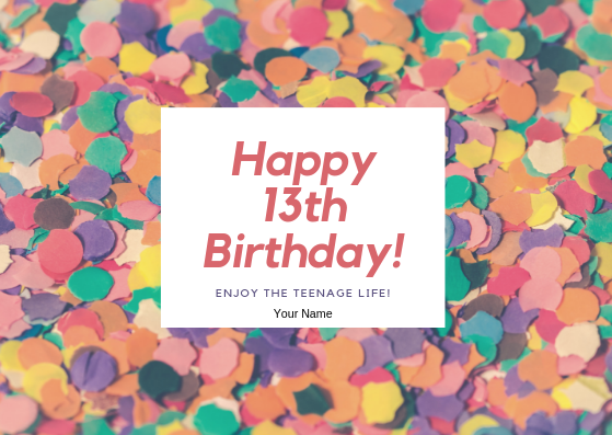 HAPPY BIRTHDAY - GREETING CARD