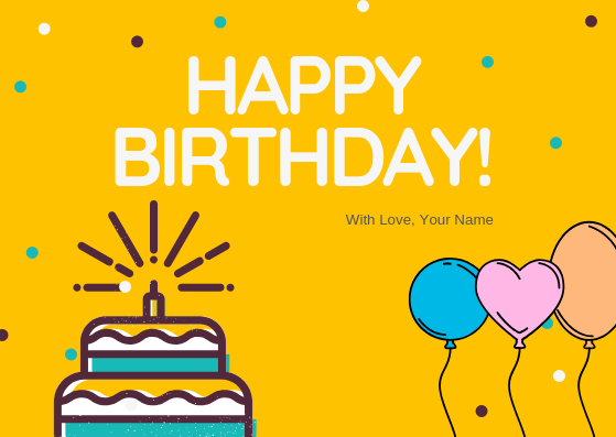 HAPPY BIRTHDAY - GREETING CARD