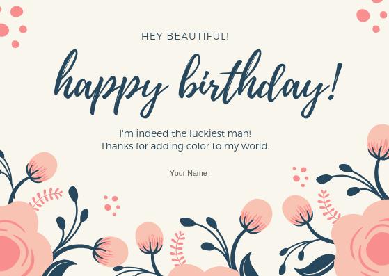 HAPPY BIRTHDAY - GREETING CARD