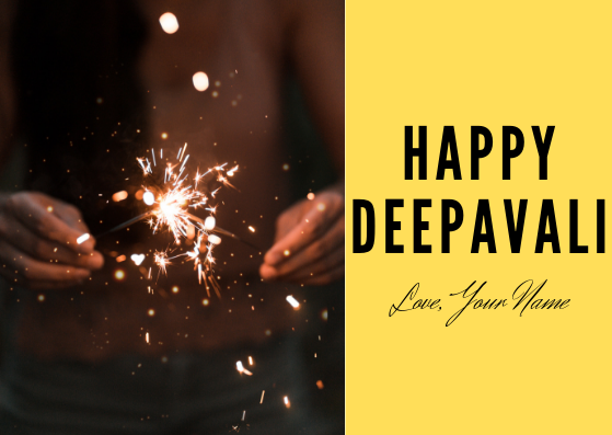 HAPPY DEEPAVALI - GREETING CARD