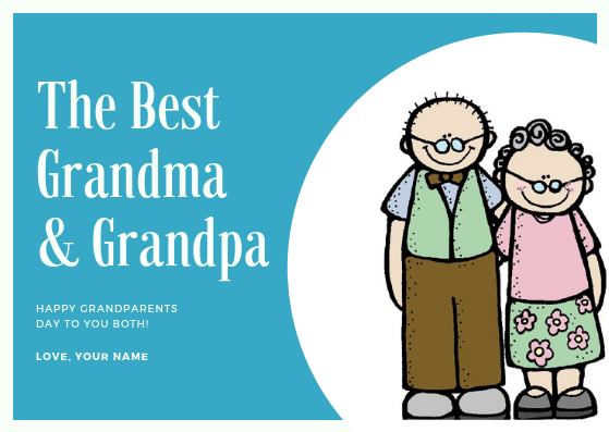 HAPPY GRANDPARENTS DAY - GREETING CARD