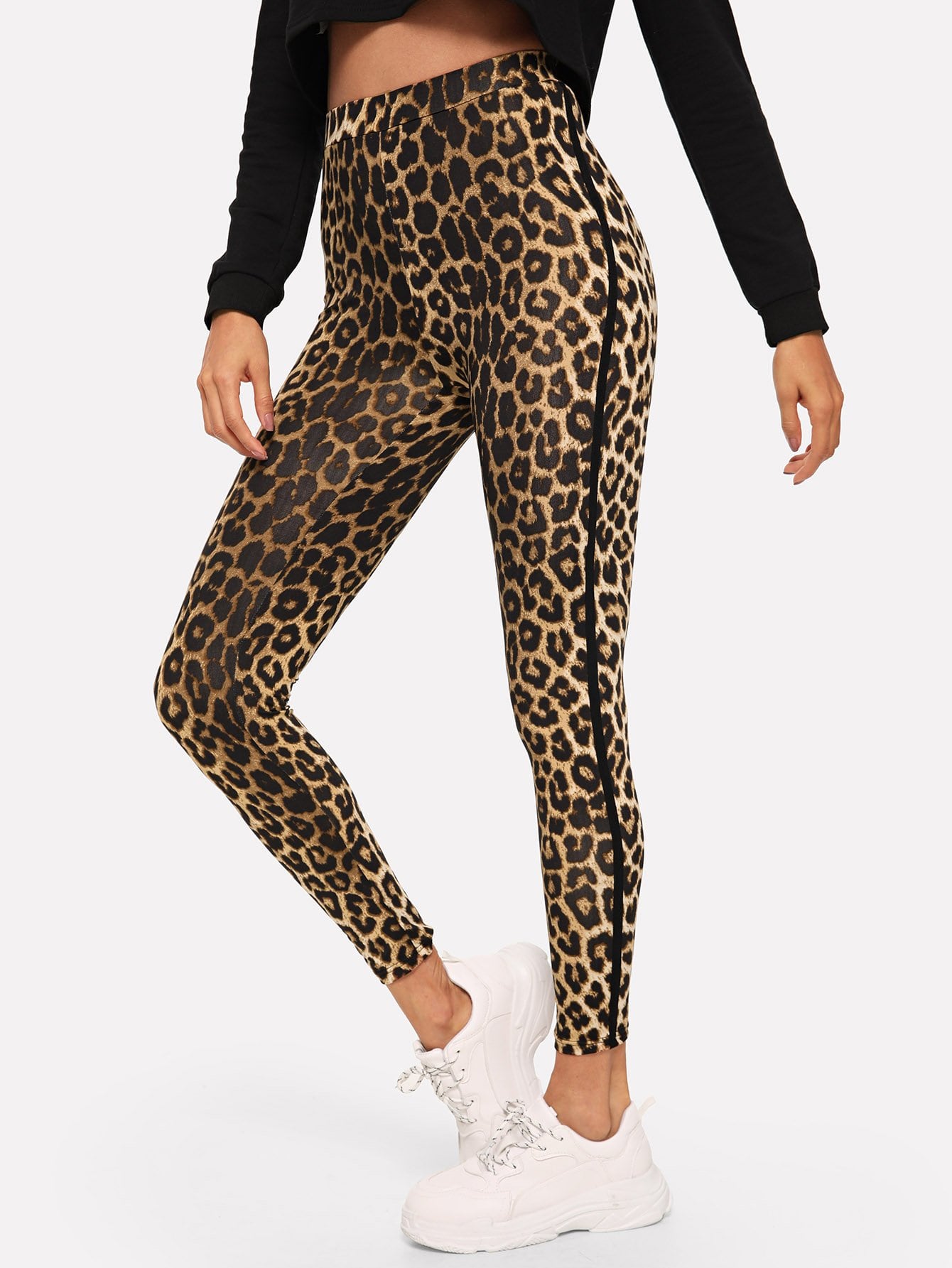 High Waist Leopard Print Leggings