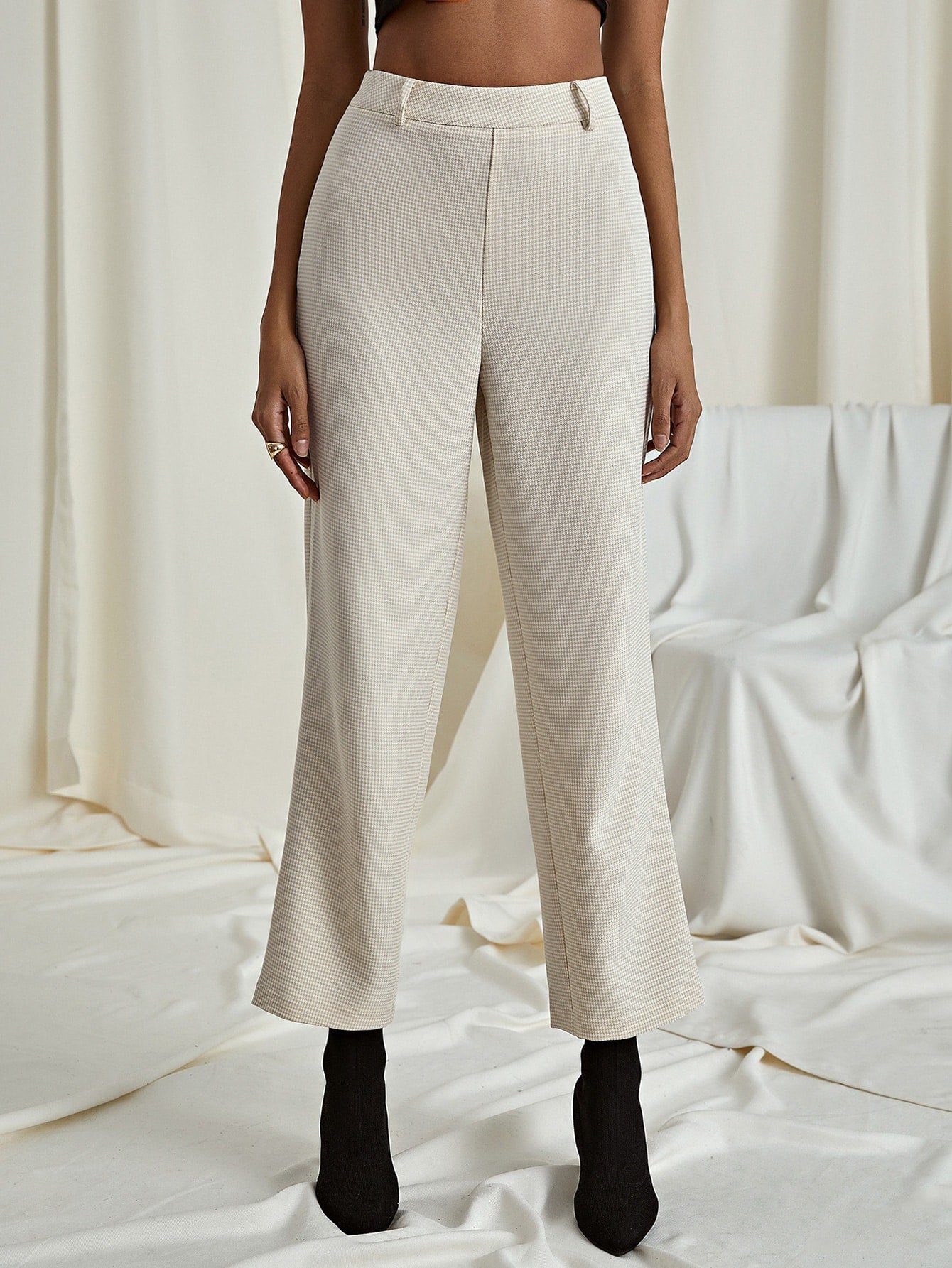 High Waist Tailored Pants