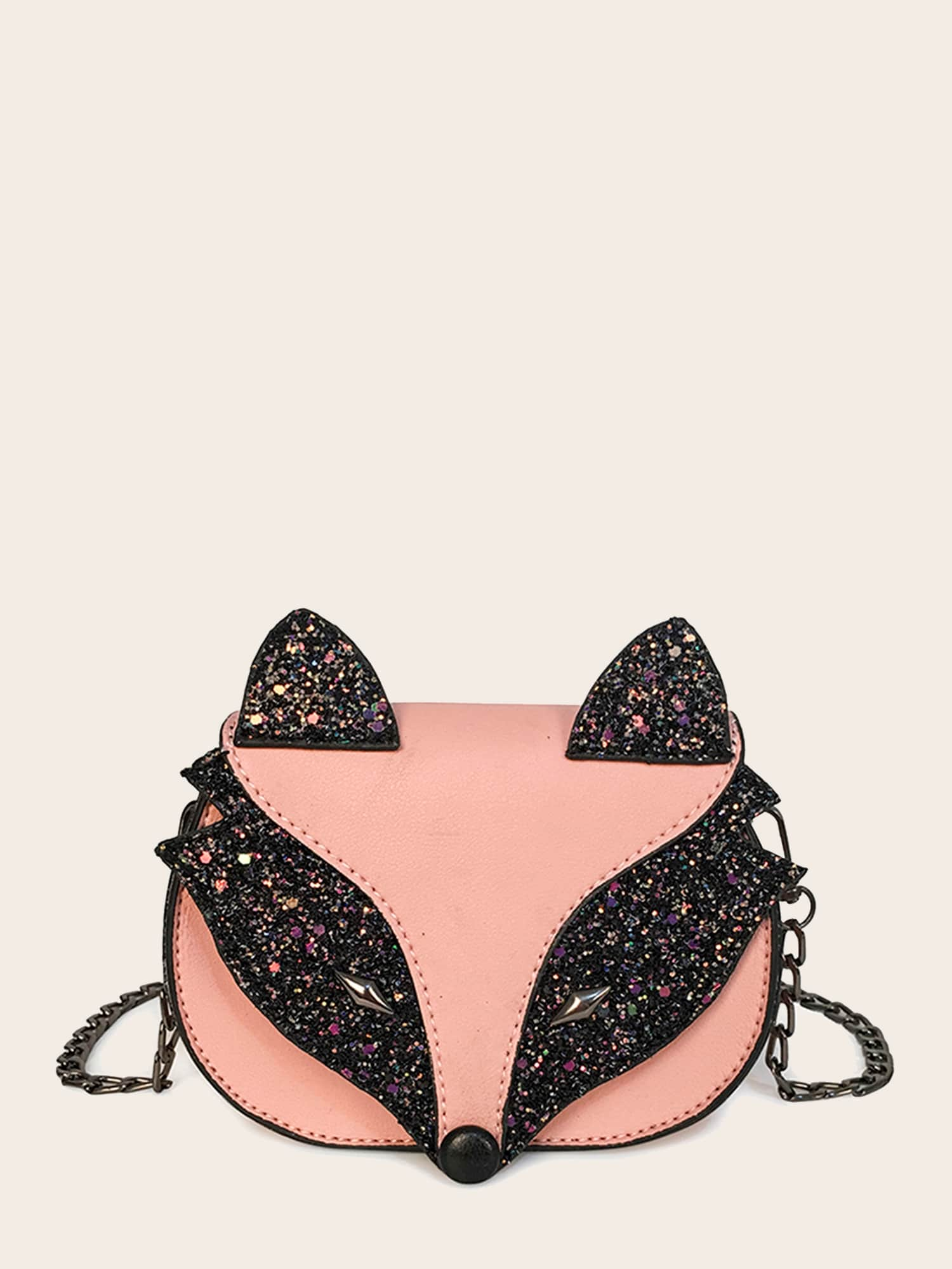 Kids Glitter Fox Chain Bag