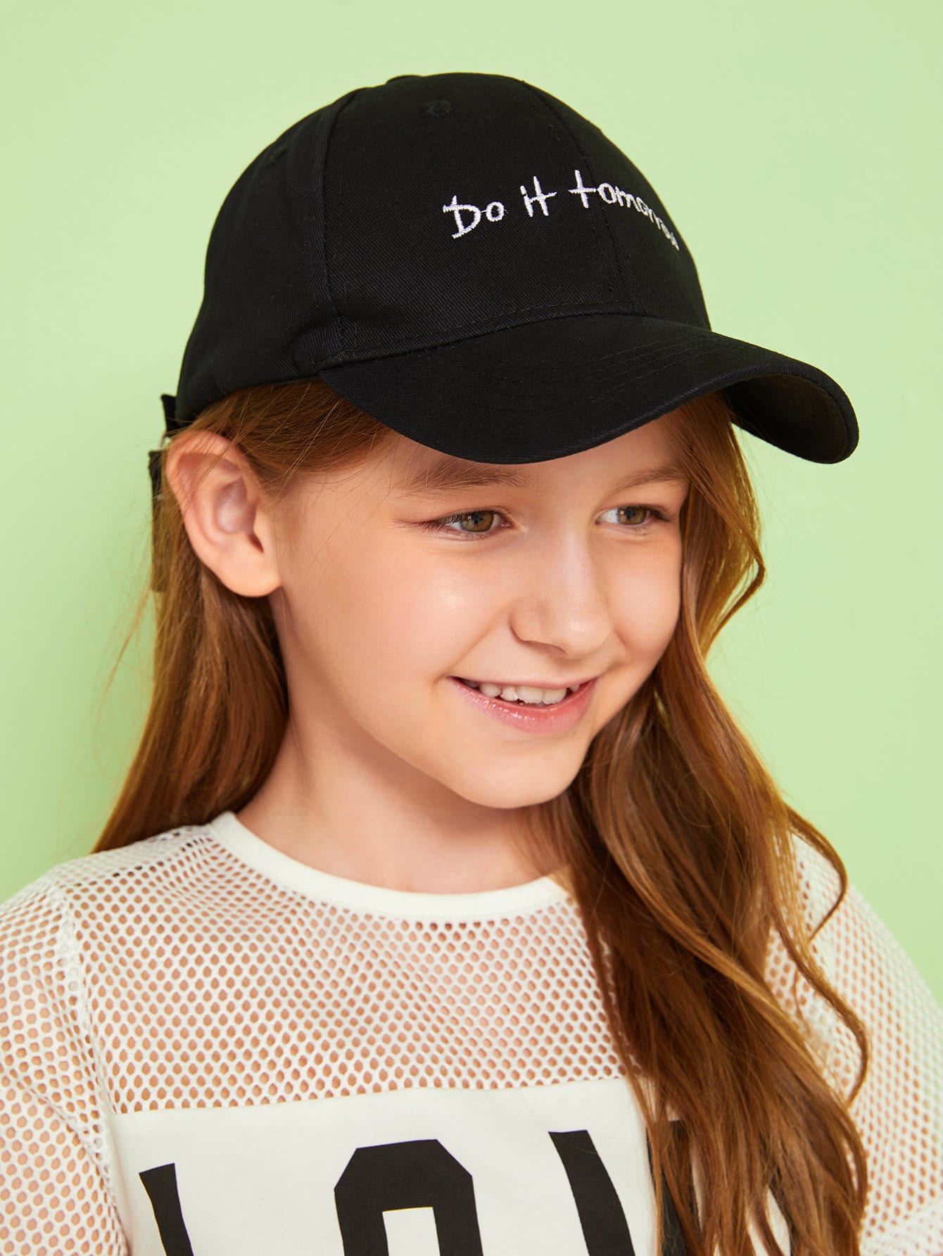 Kids Letter Embroidery Baseball Cap