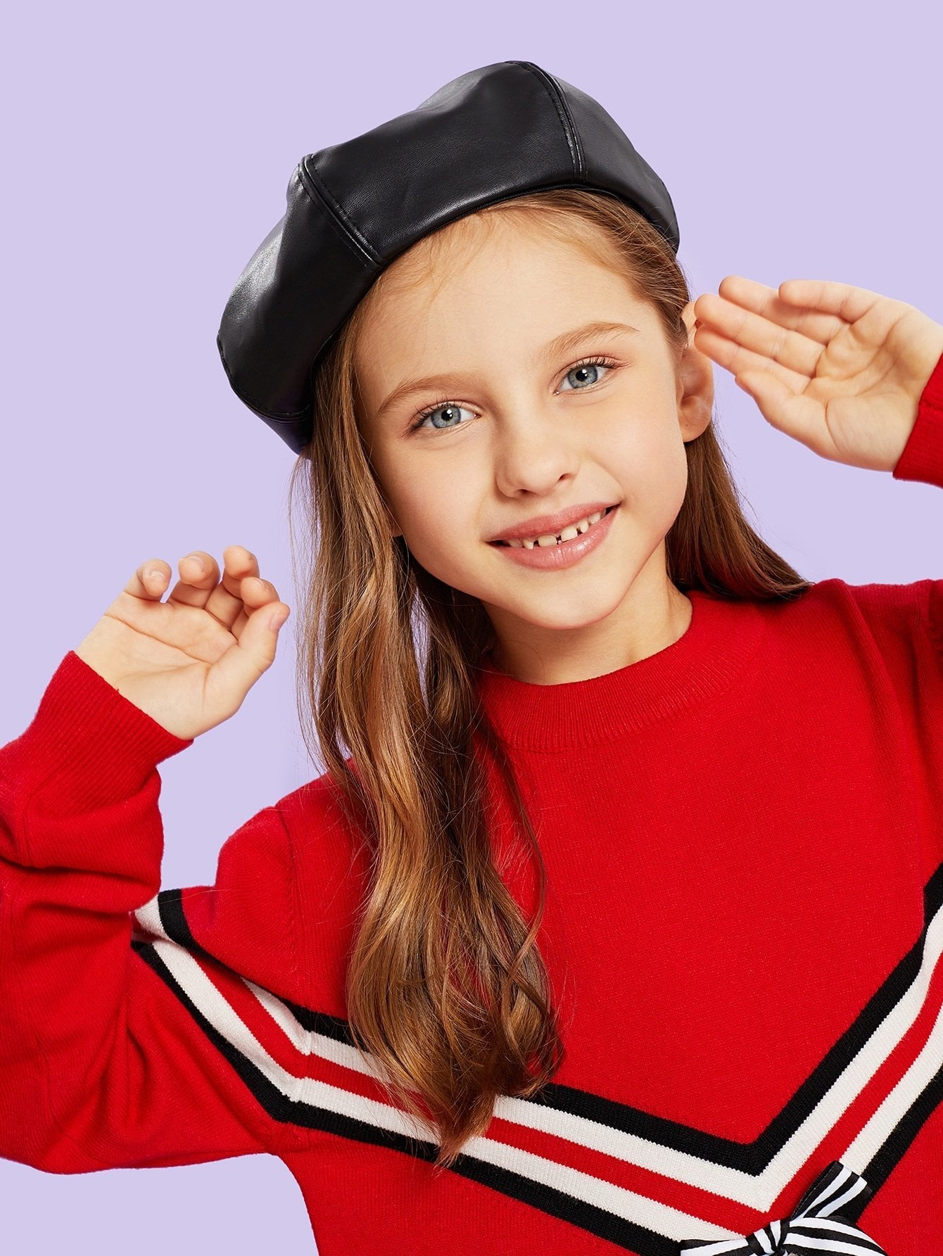 Kids Plain Beret Cap