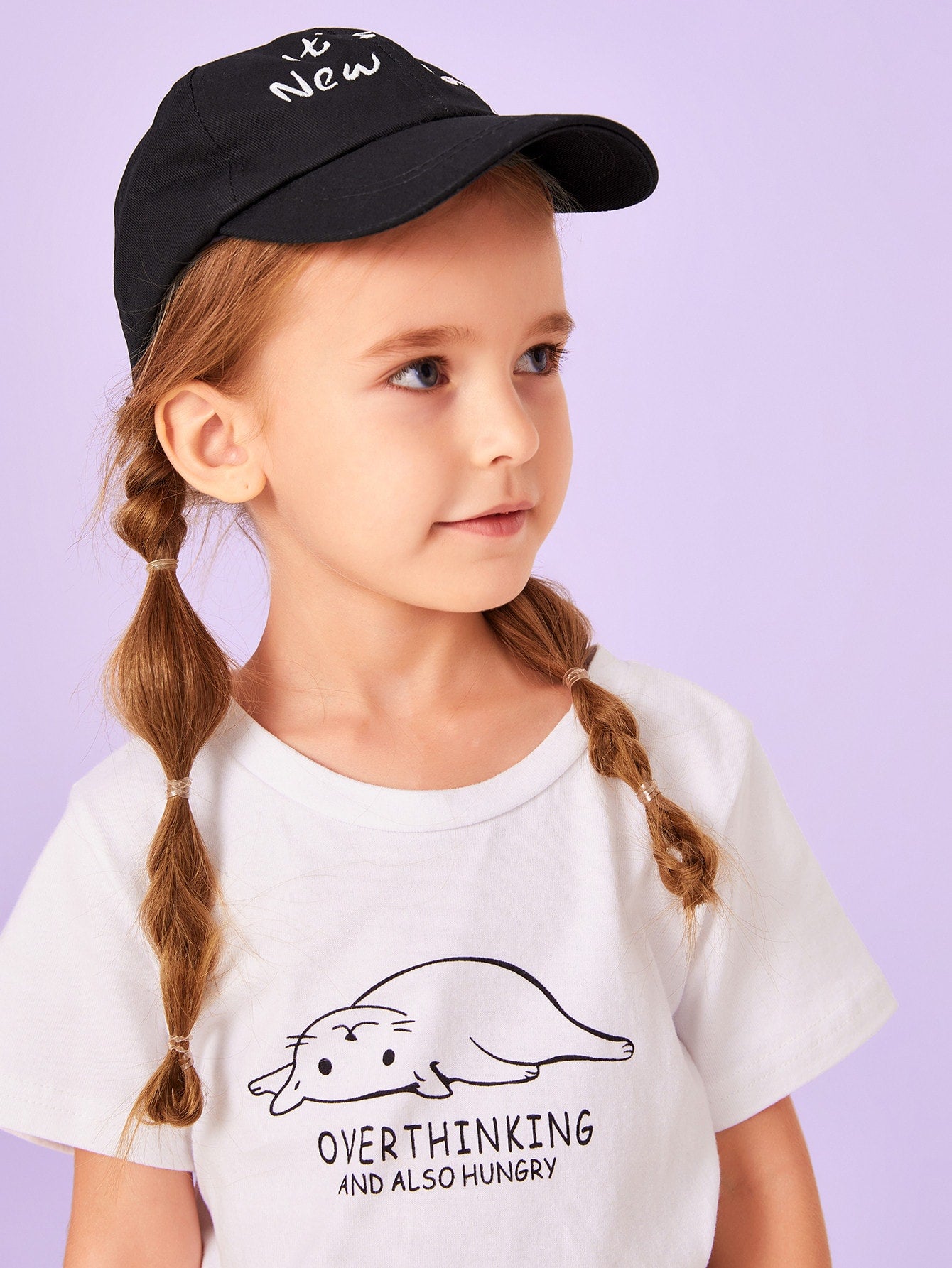 Kids Slogan Embroidery Baseball cap