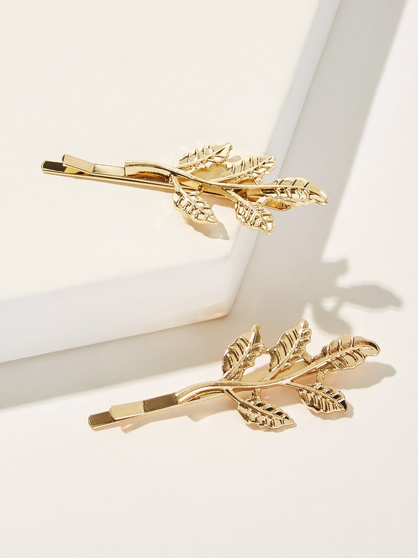 Leaf Design Hairpin 2pcs