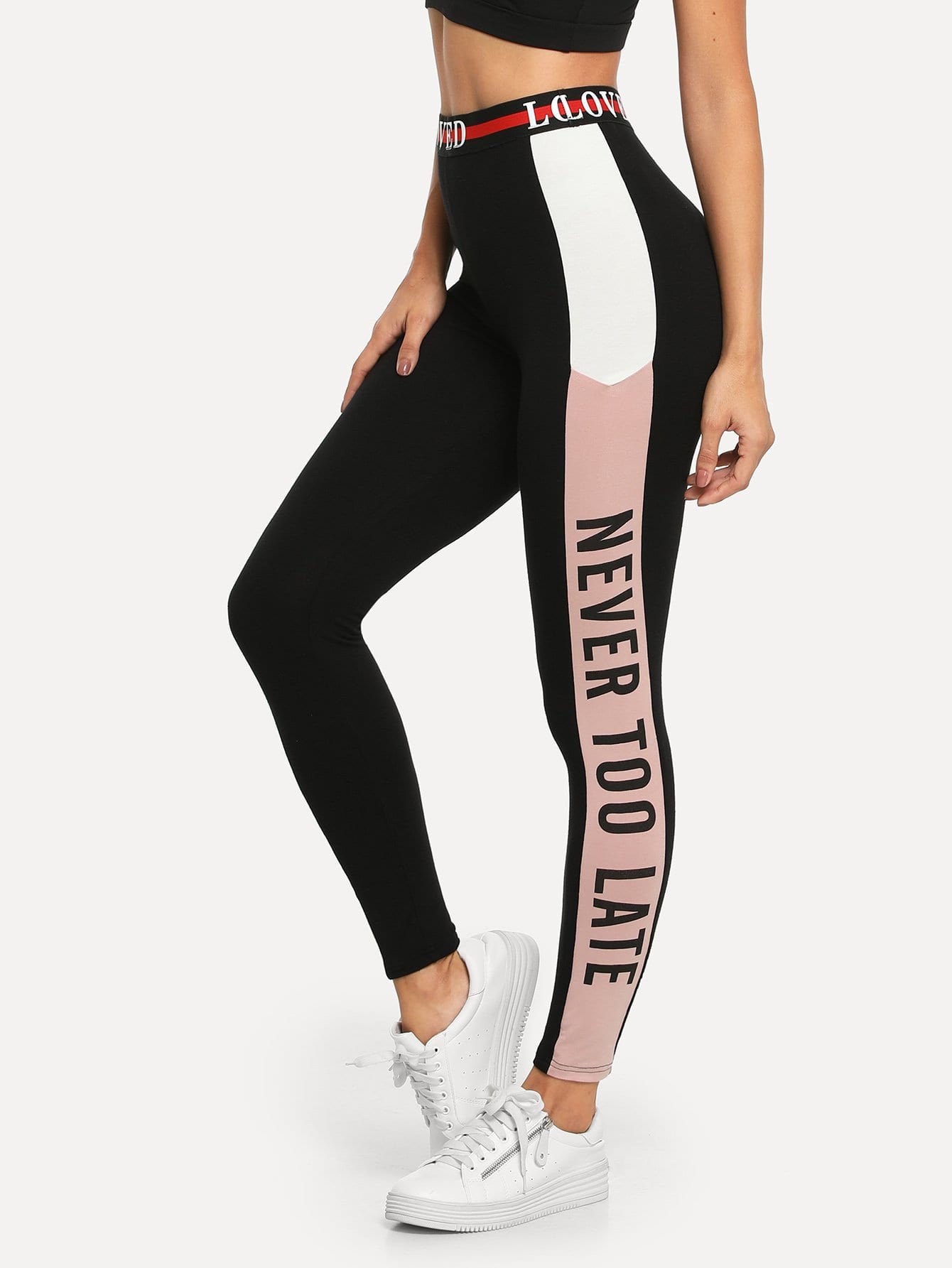 Letter Print Leggings