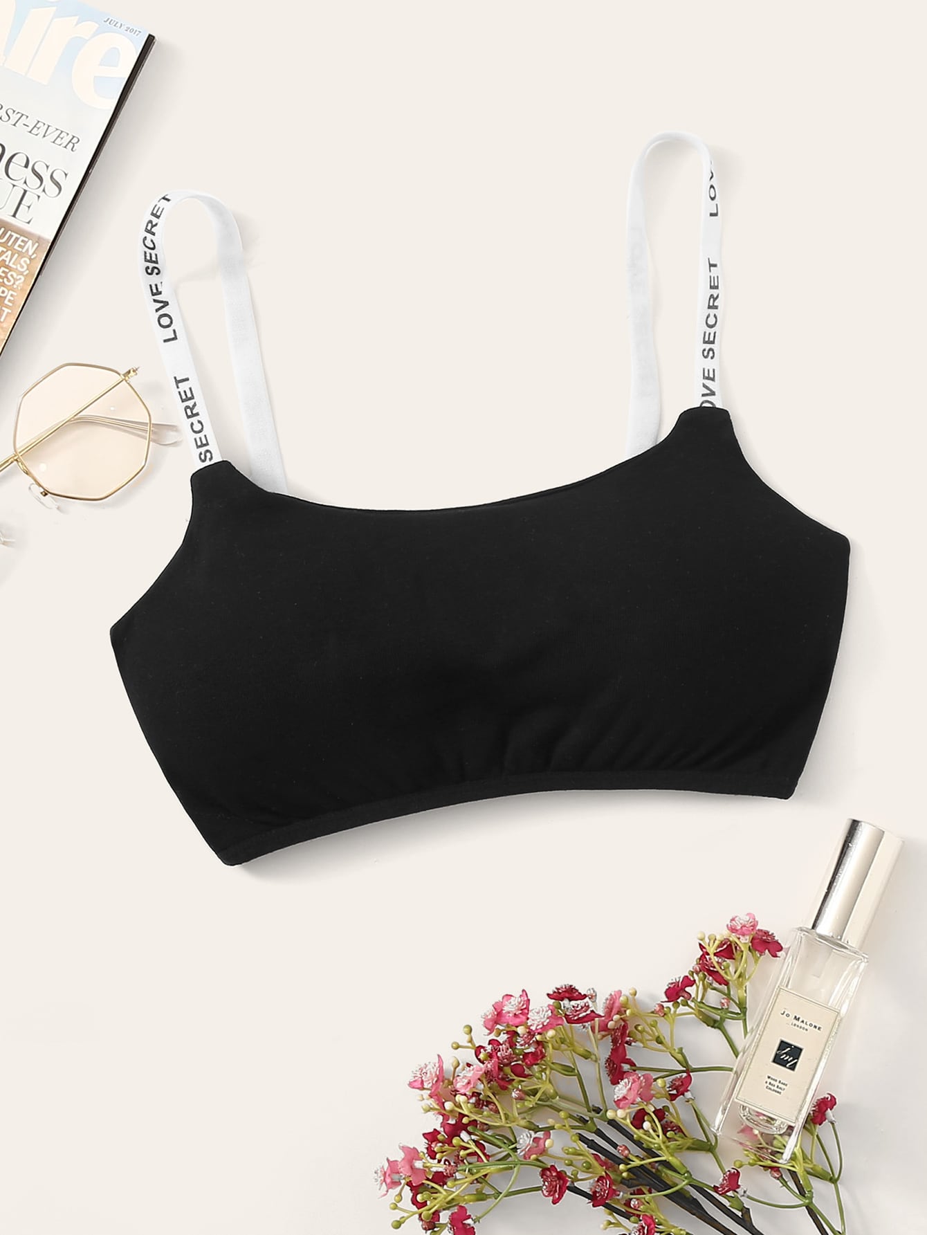 Letter Tape Bralette