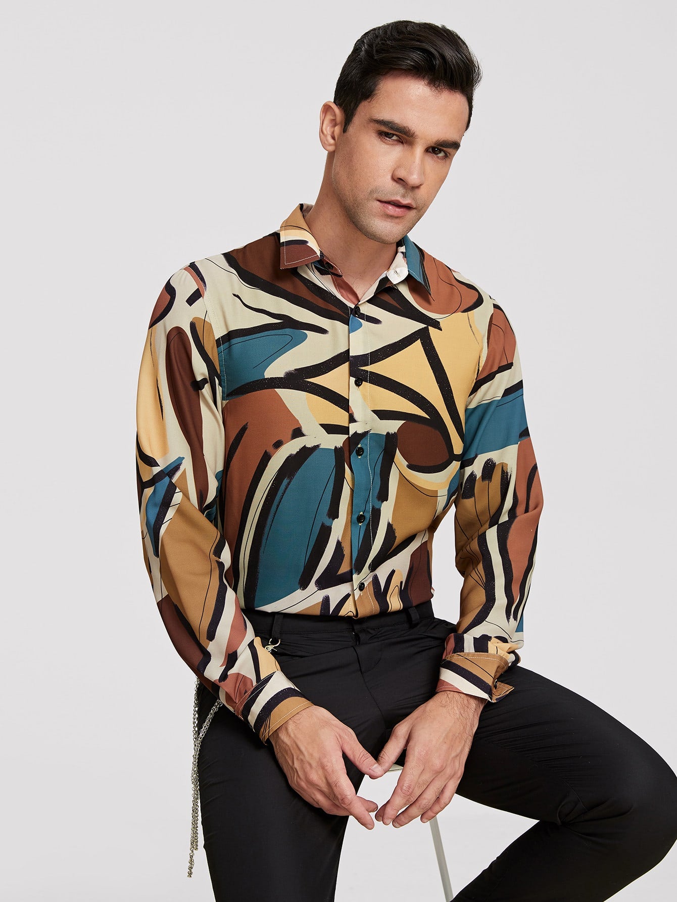 Men Allover Print Shirt