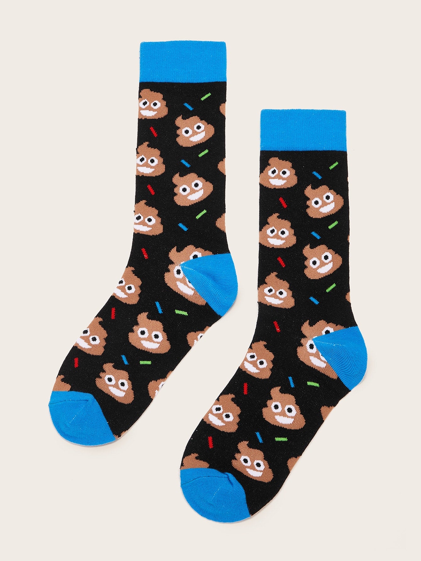 Men Cartoon Pattern Socks 1pair