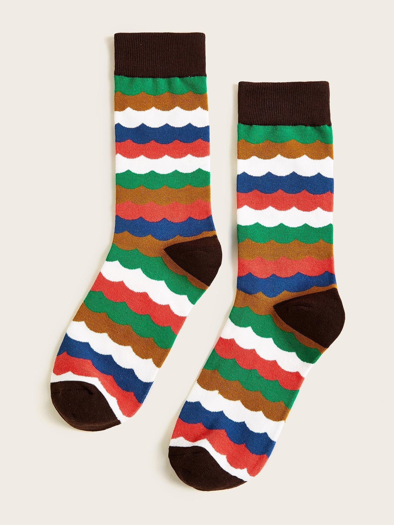 Men Color-block Socks 1pair