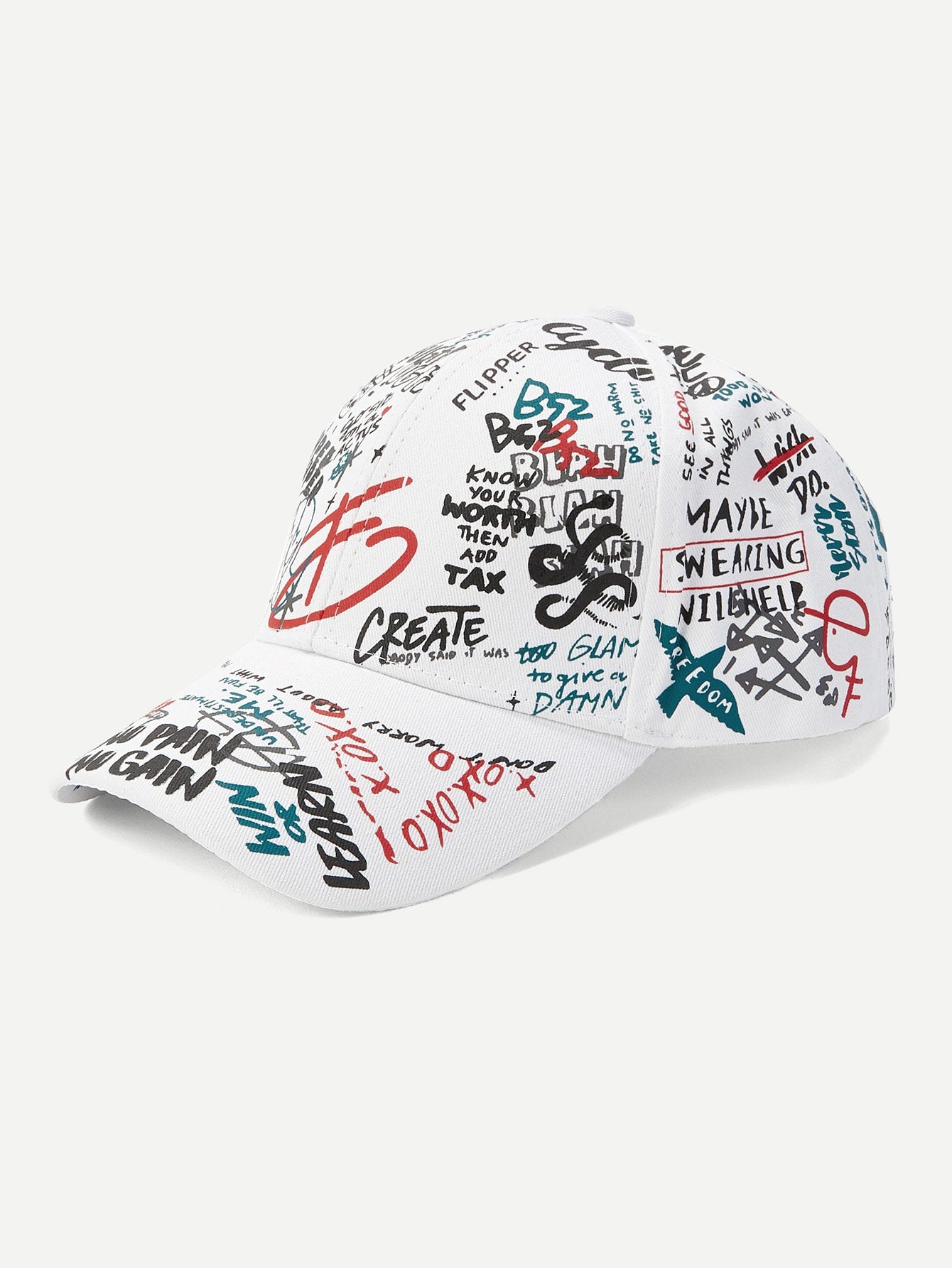 Men Graffiti Pattern Baseball Cap