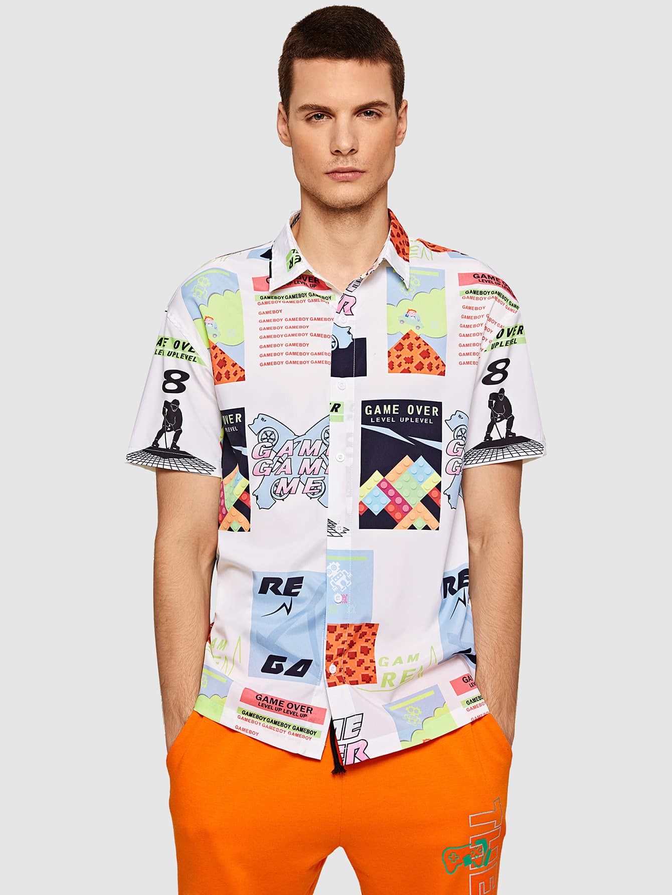 Men Graphic Print Shirt