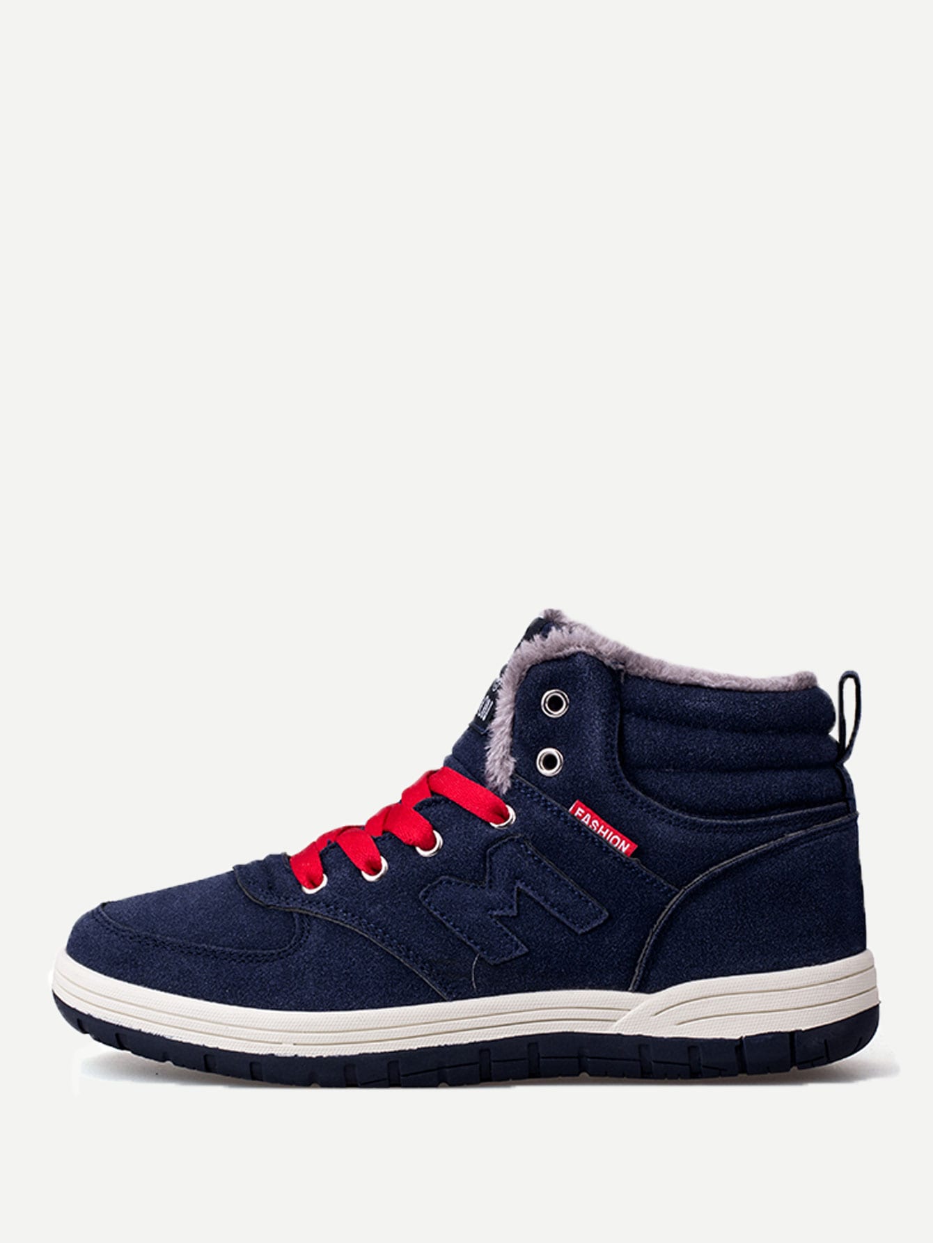 Men Lace Up Suede Sneakers