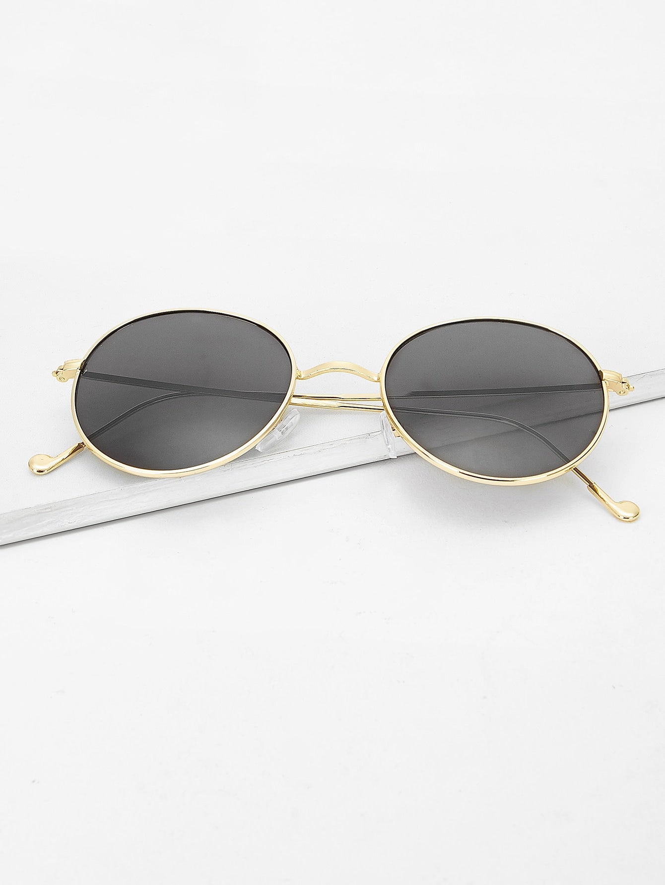 Men Metal Frame Tinted Lens Sunglasses