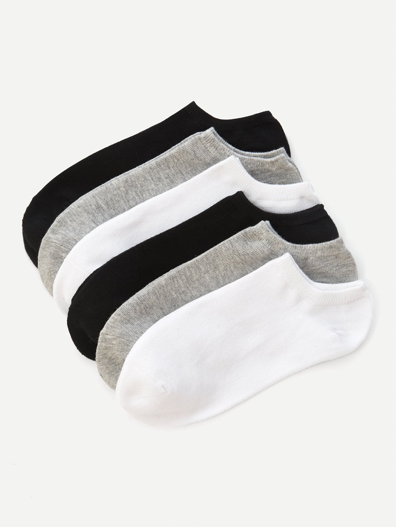 Men Plain Ankle Sock 6pairs