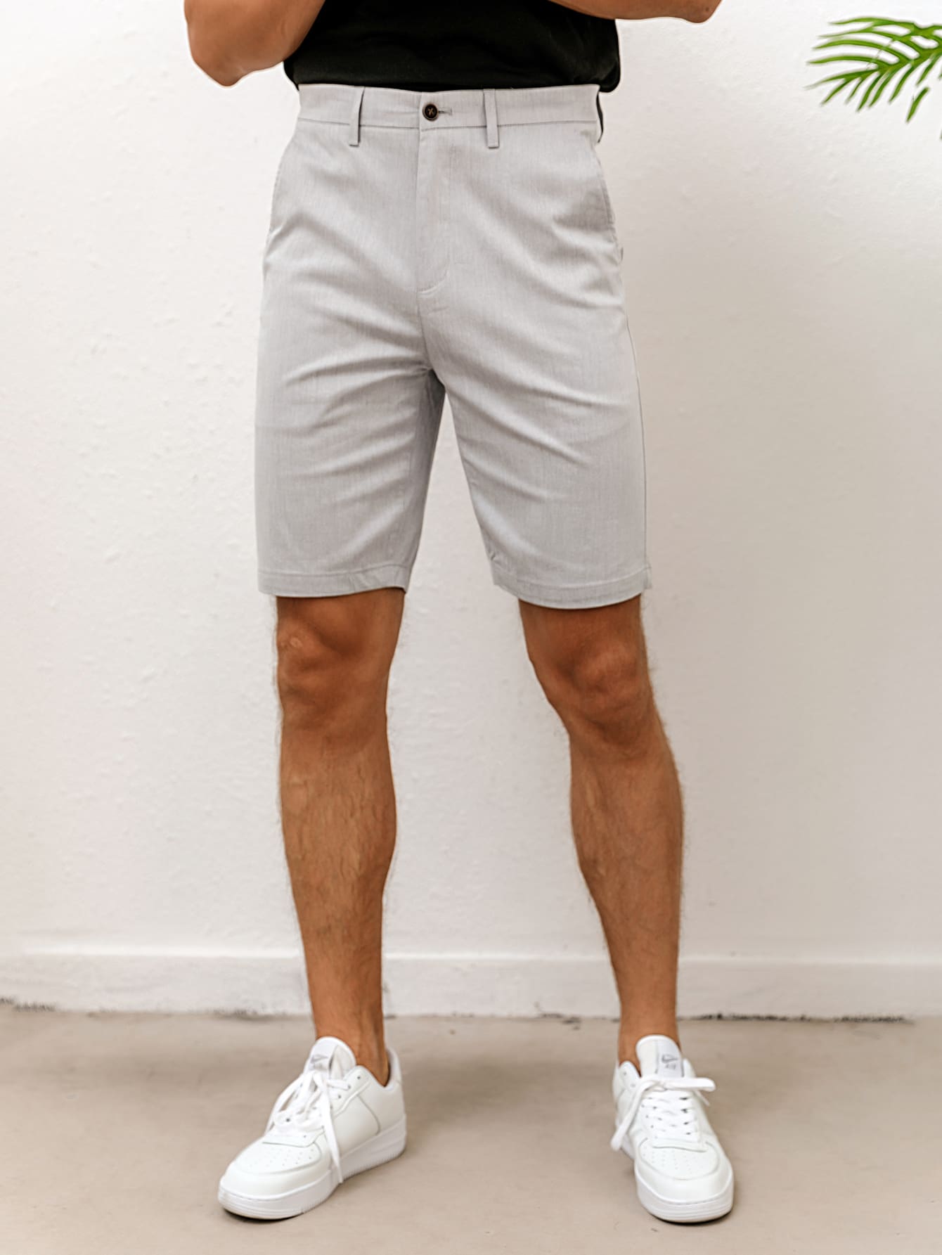 Men Slant Pocket Bermuda Shorts